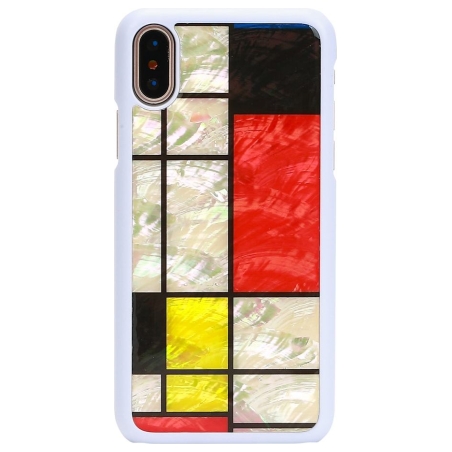 Ikins SmartPhone case iPhone XS/S mondrian white