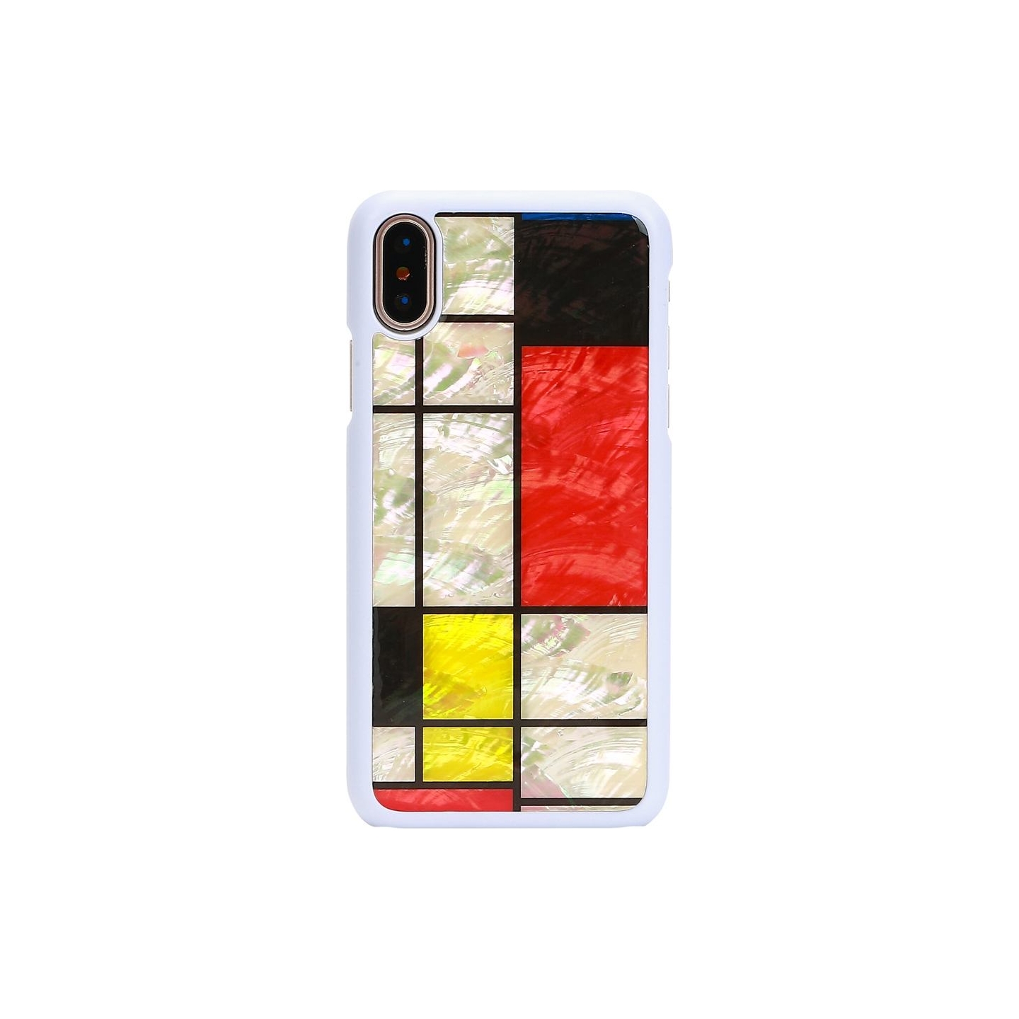 Ikins SmartPhone case iPhone XS/S mondrian white