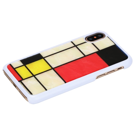 Ikins SmartPhone case iPhone XS/S mondrian white