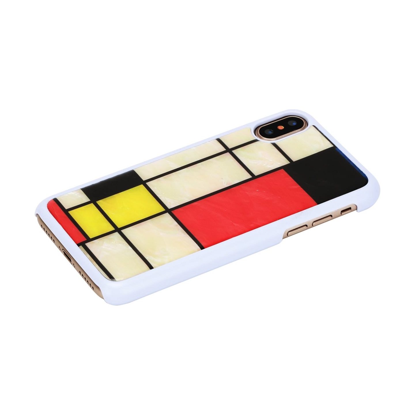 Ikins SmartPhone case iPhone XS/S mondrian white