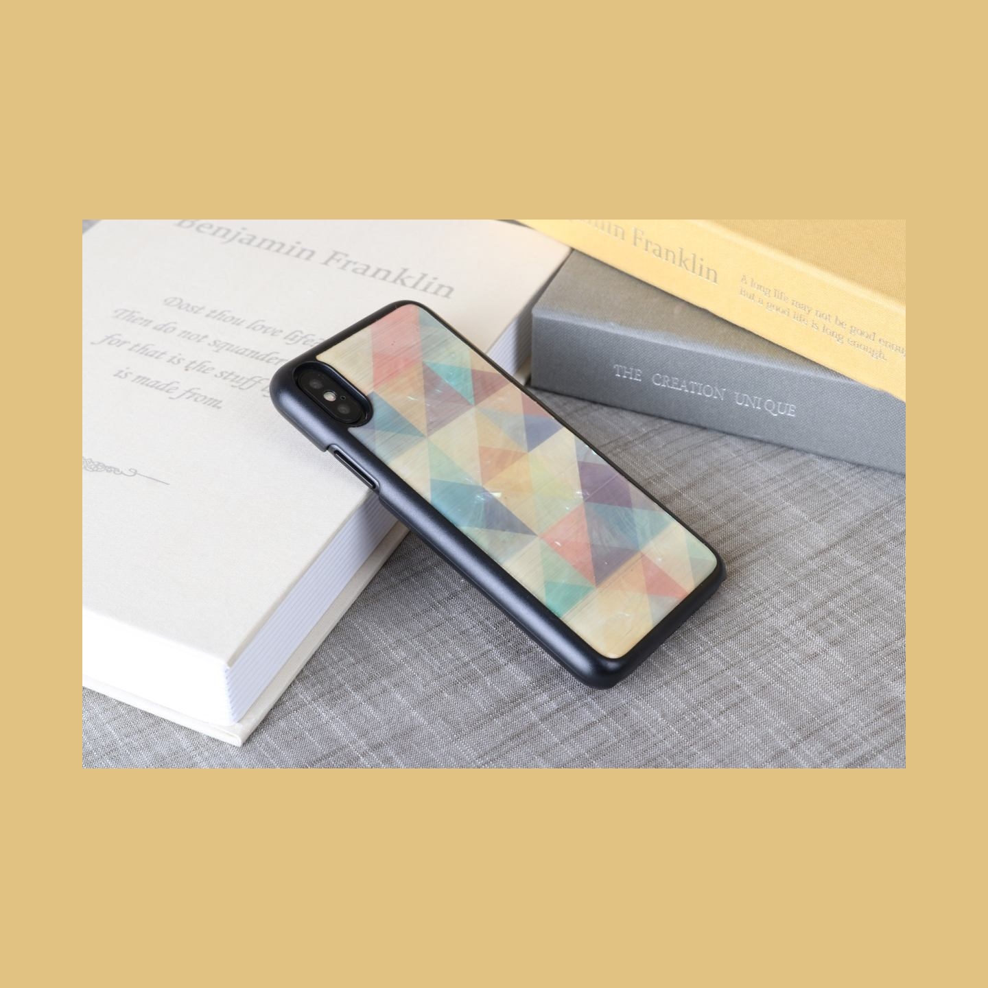 Ikins SmartPhone case iPhone XS/S mosaic black