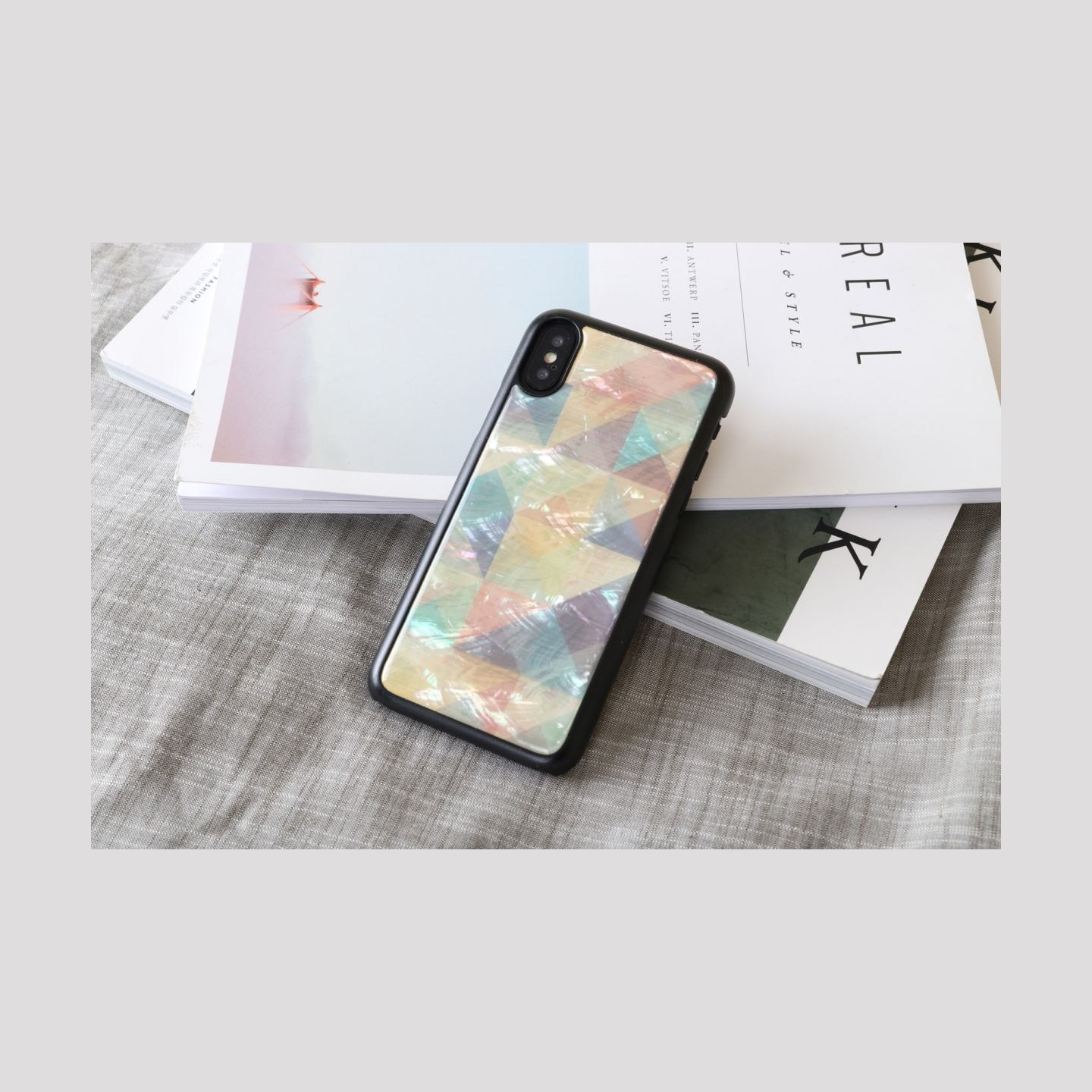 Ikins SmartPhone case iPhone XS/S mosaic black