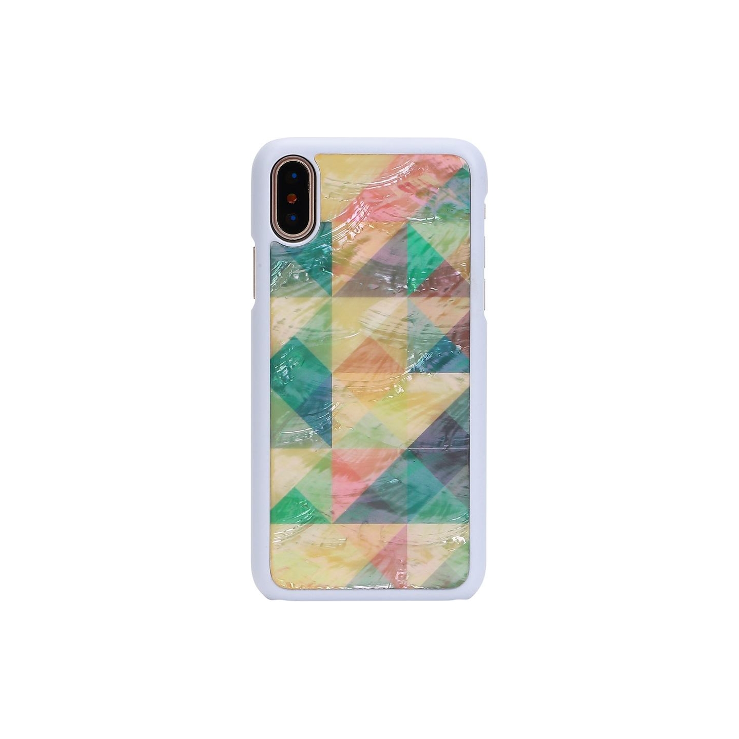 Ikins SmartPhone case iPhone XS/S mosaic white
