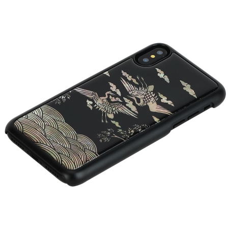 Ikins SmartPhone case iPhone XS/S crane black