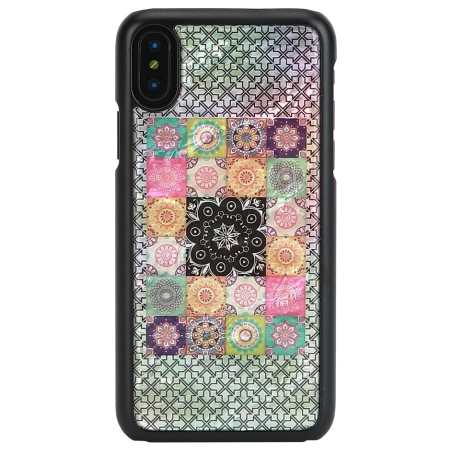 Ikins SmartPhone case iPhone XS/S flower garden black
