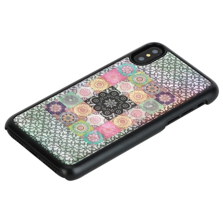 Ikins SmartPhone case iPhone XS/S flower garden black