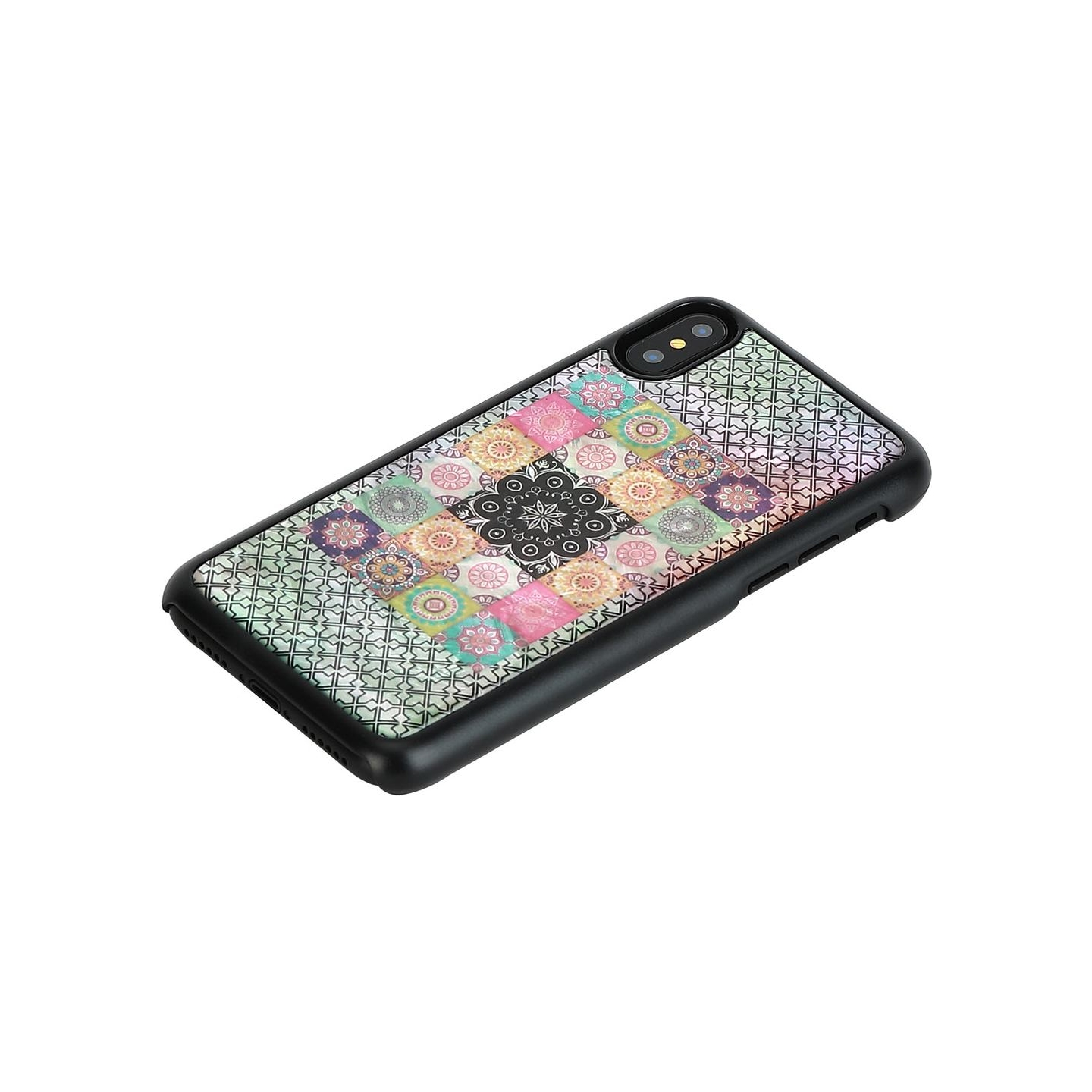 Ikins SmartPhone case iPhone XS/S flower garden black