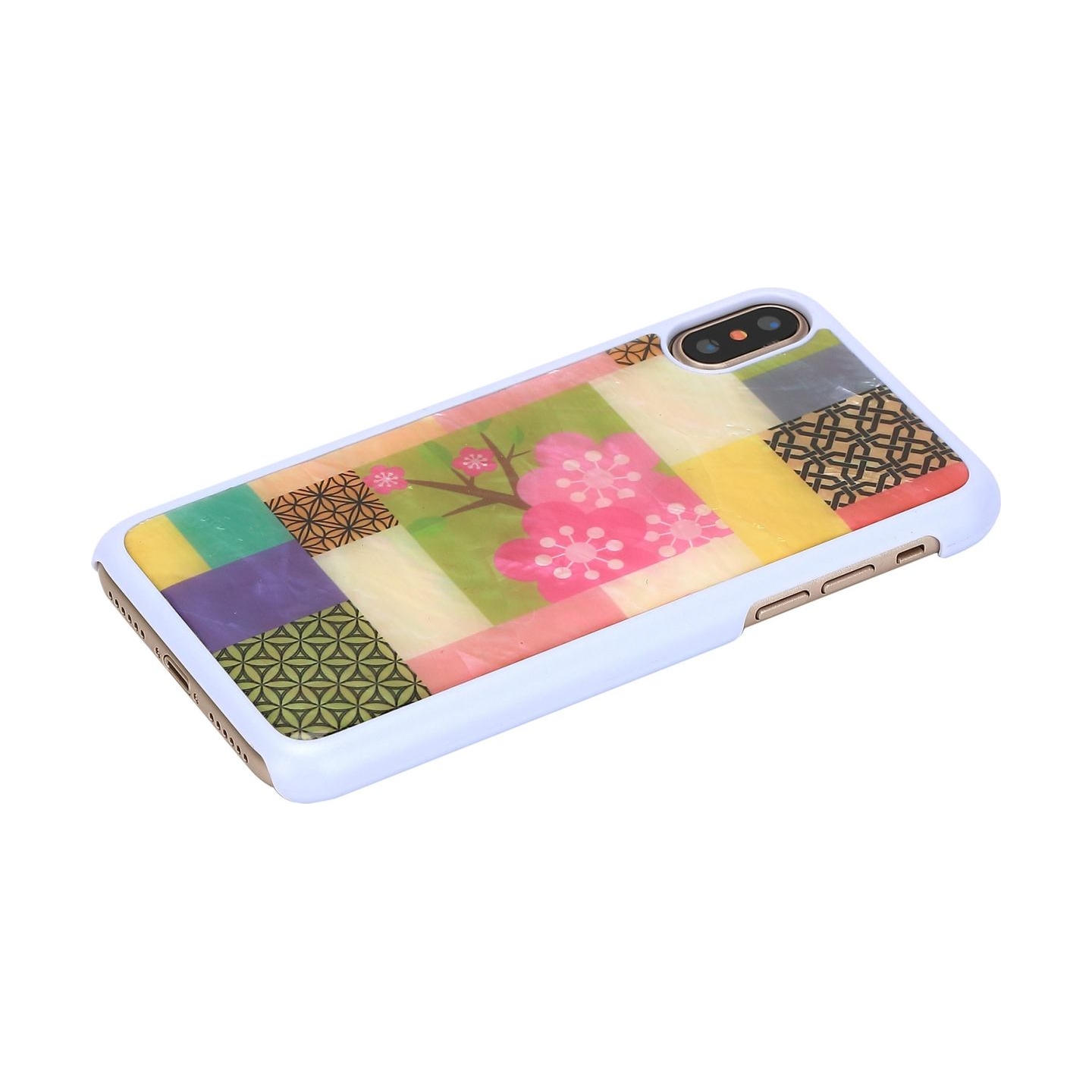 Ikins SmartPhone case iPhone XS/S cherry blossom white