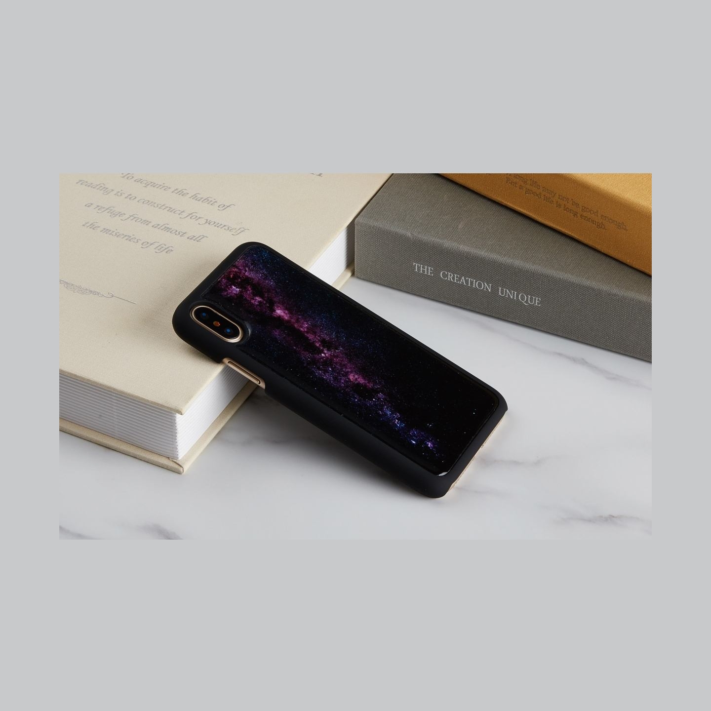 Ikins SmartPhone case iPhone XS/S milky way black