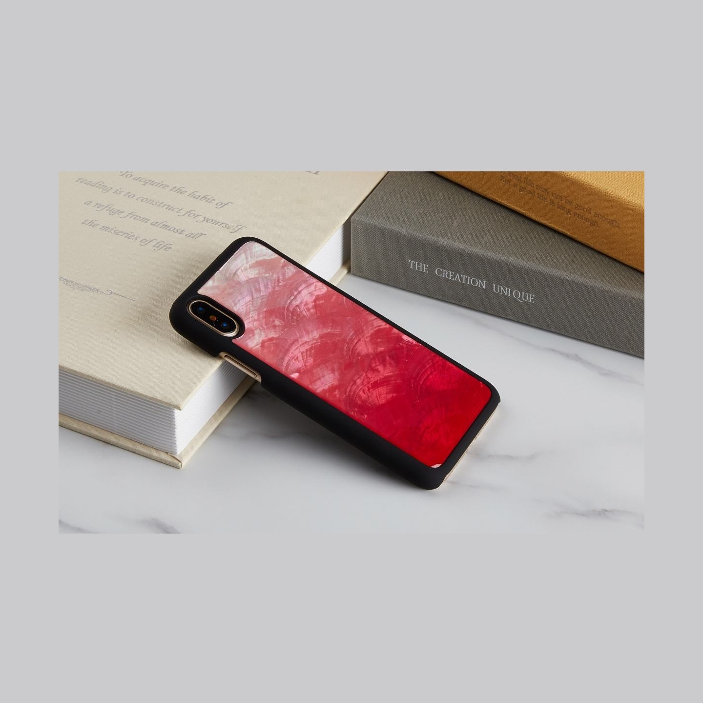 Ikins SmartPhone case iPhone XS/S pink lake black