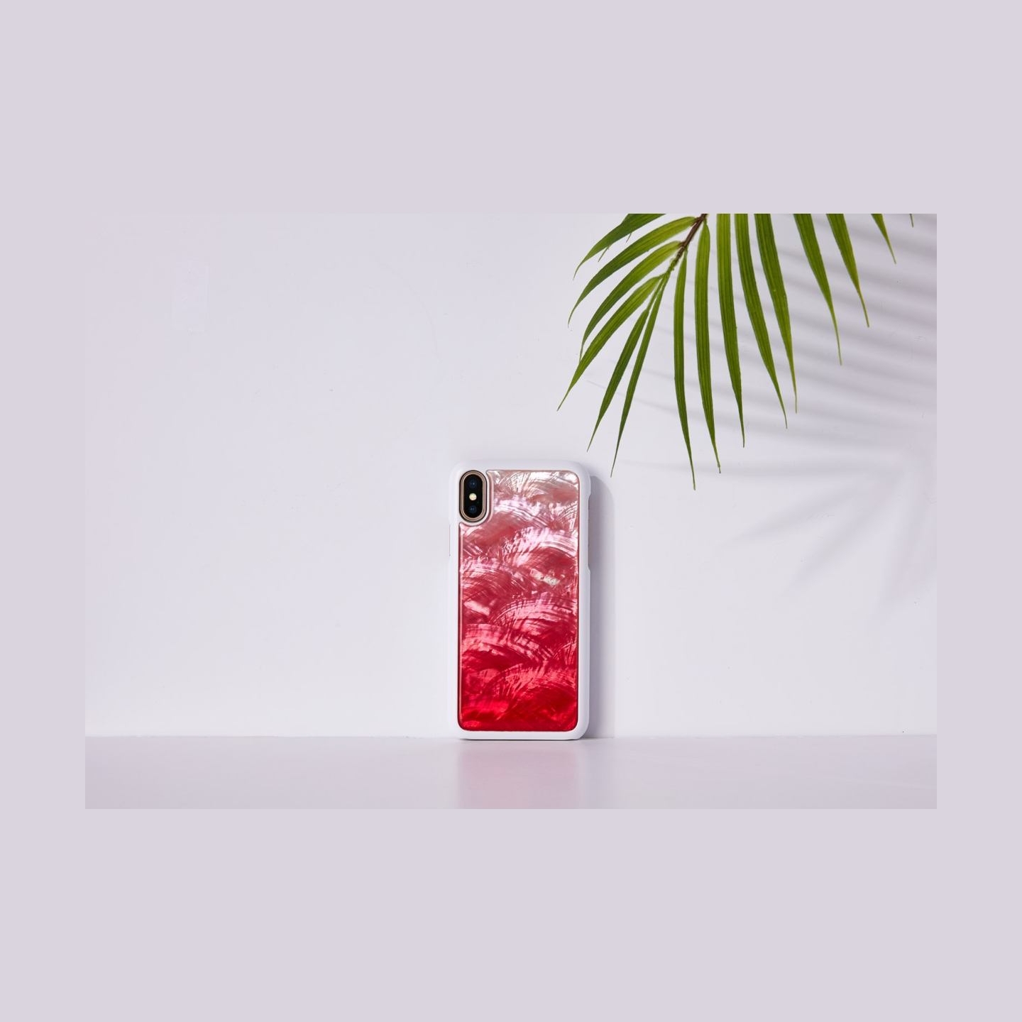 Ikins SmartPhone case iPhone XS/S pink lake white