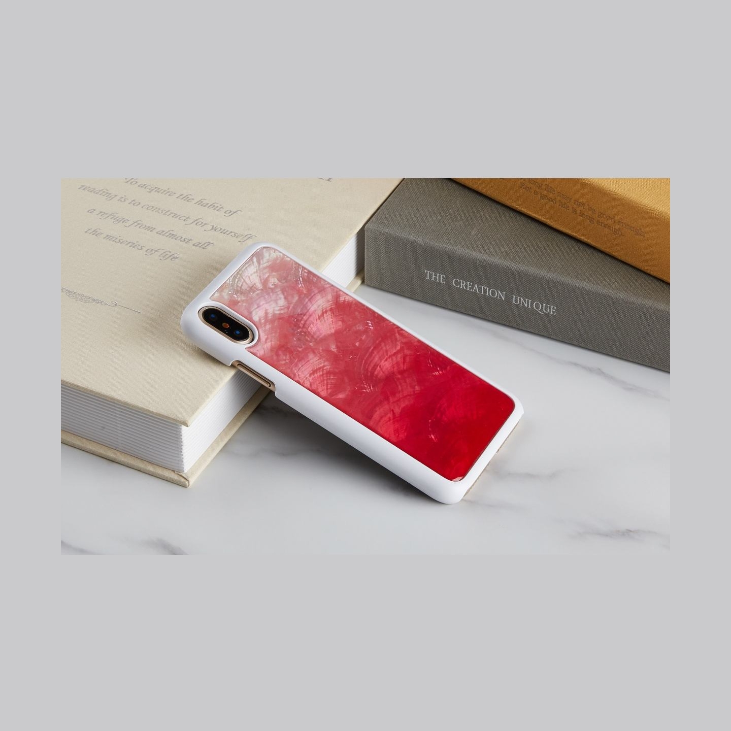 Ikins SmartPhone case iPhone XS/S pink lake white