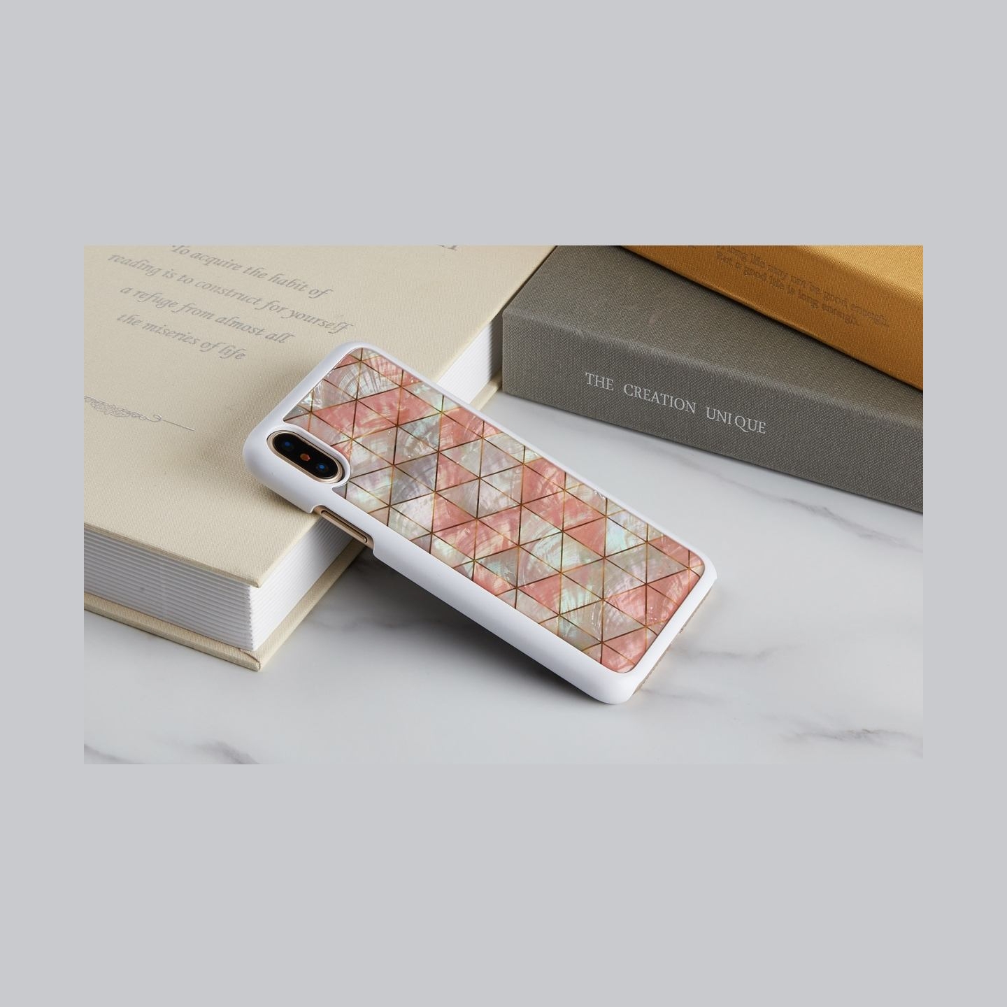 Ikins SmartPhone case iPhone XS/S diamond white