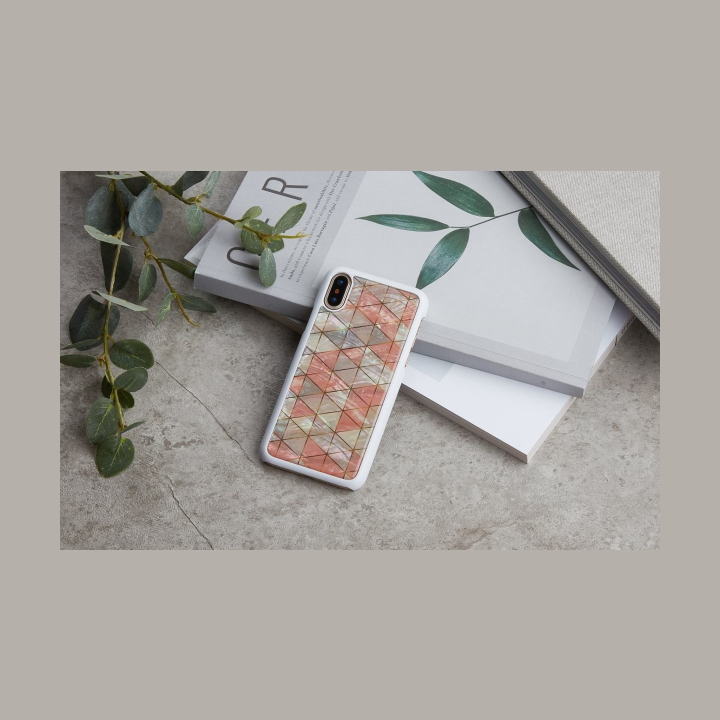 Ikins SmartPhone case iPhone XS/S diamond white