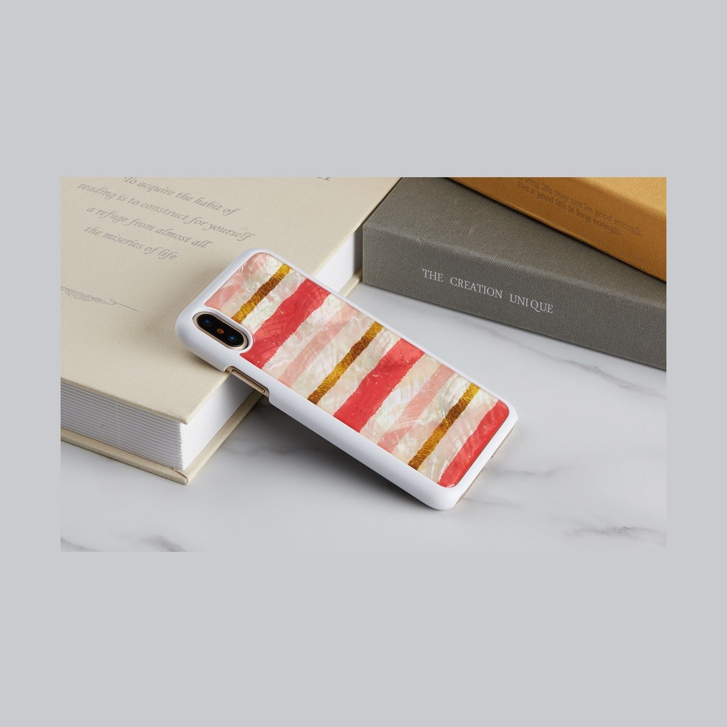 Ikins SmartPhone case iPhone XS/S short cake white