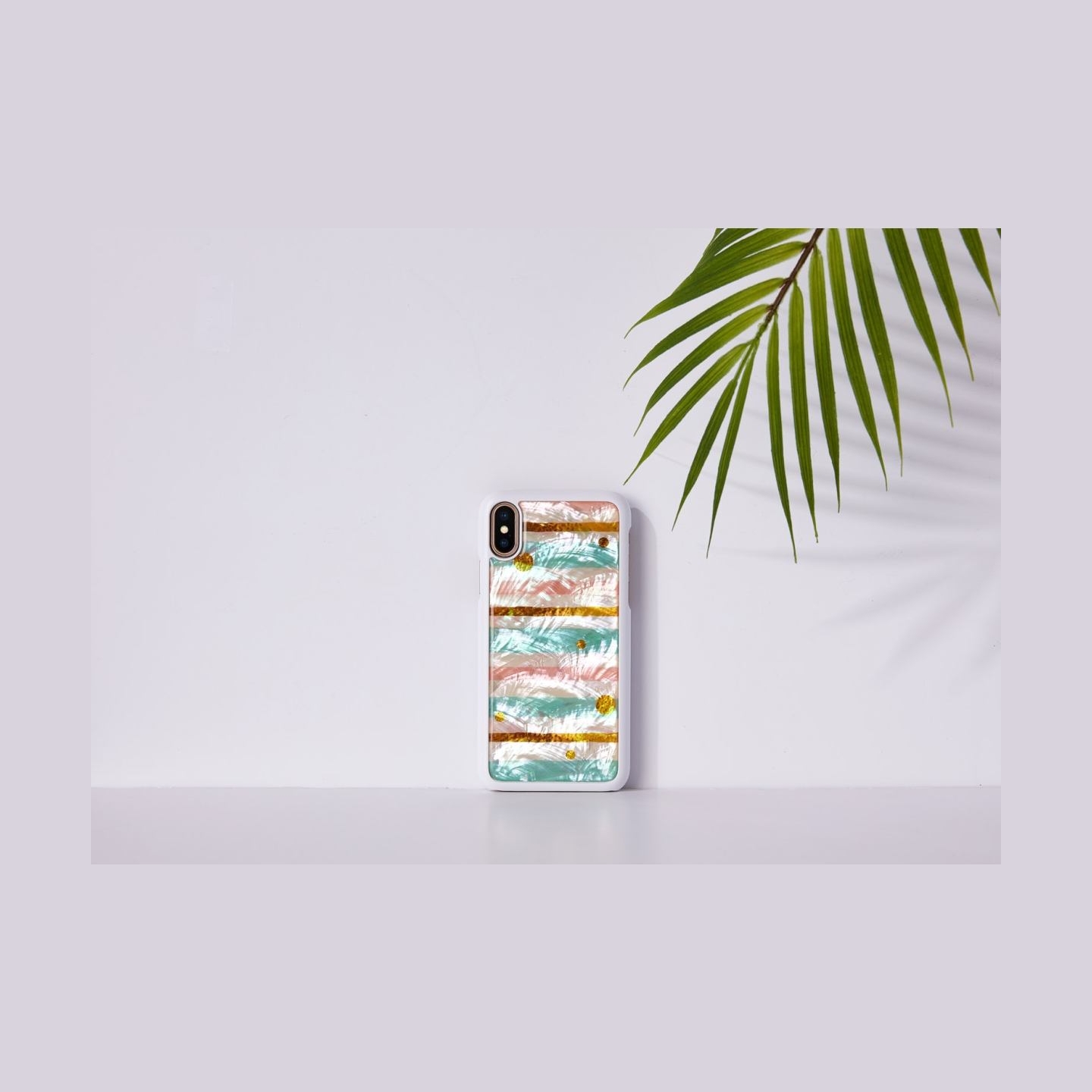 Ikins SmartPhone case iPhone XS/S pop mint white