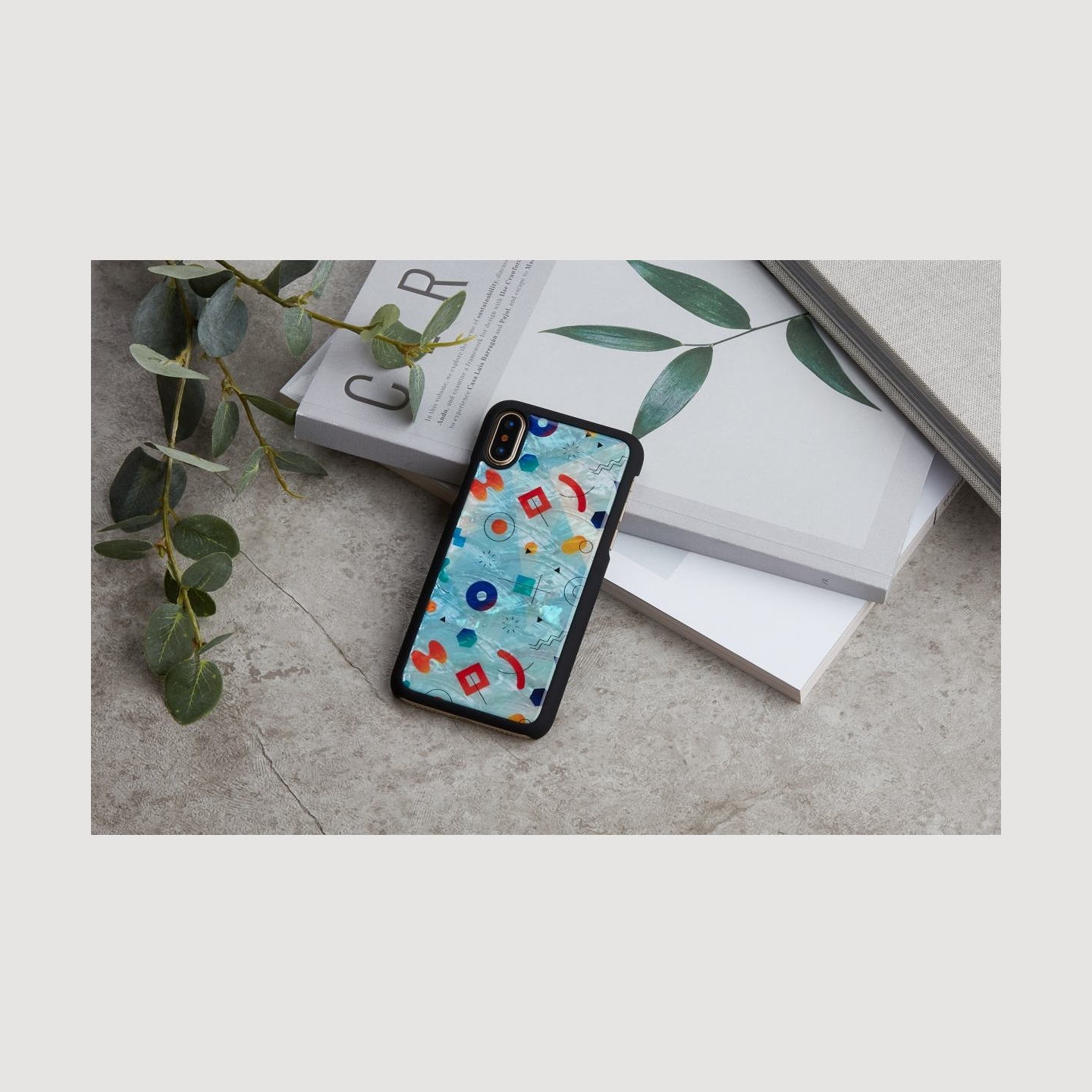 Ikins SmartPhone case iPhone XS/S poppin rock black