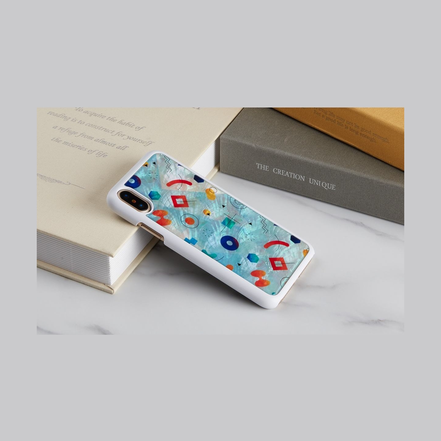 Ikins SmartPhone case iPhone XS/S poppin rock white