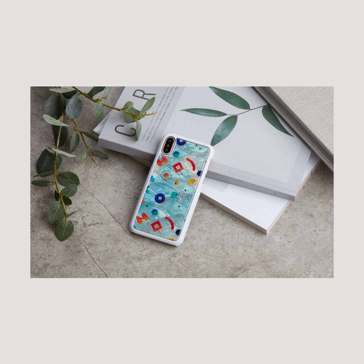 Ikins SmartPhone case iPhone XS/S poppin rock white