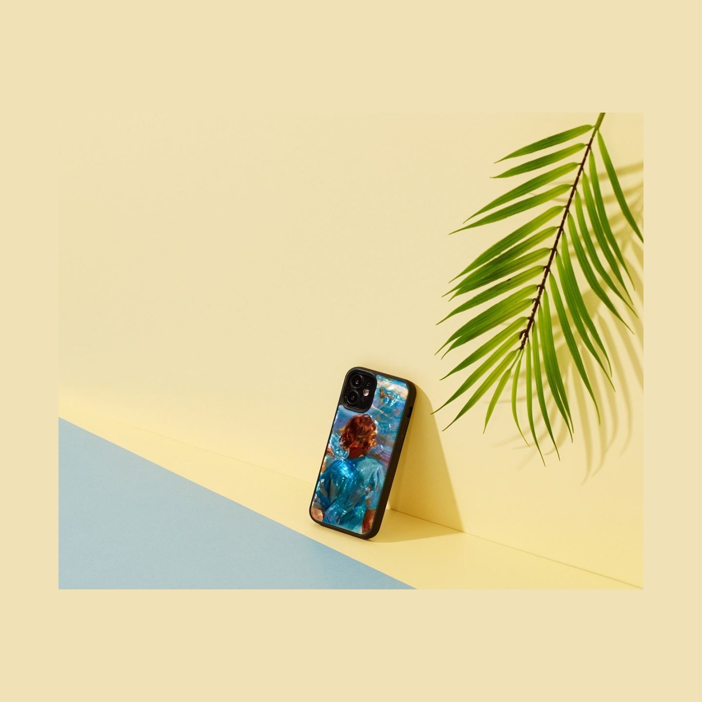 Ikins case for Apple iPhone 12 mini children on the beach