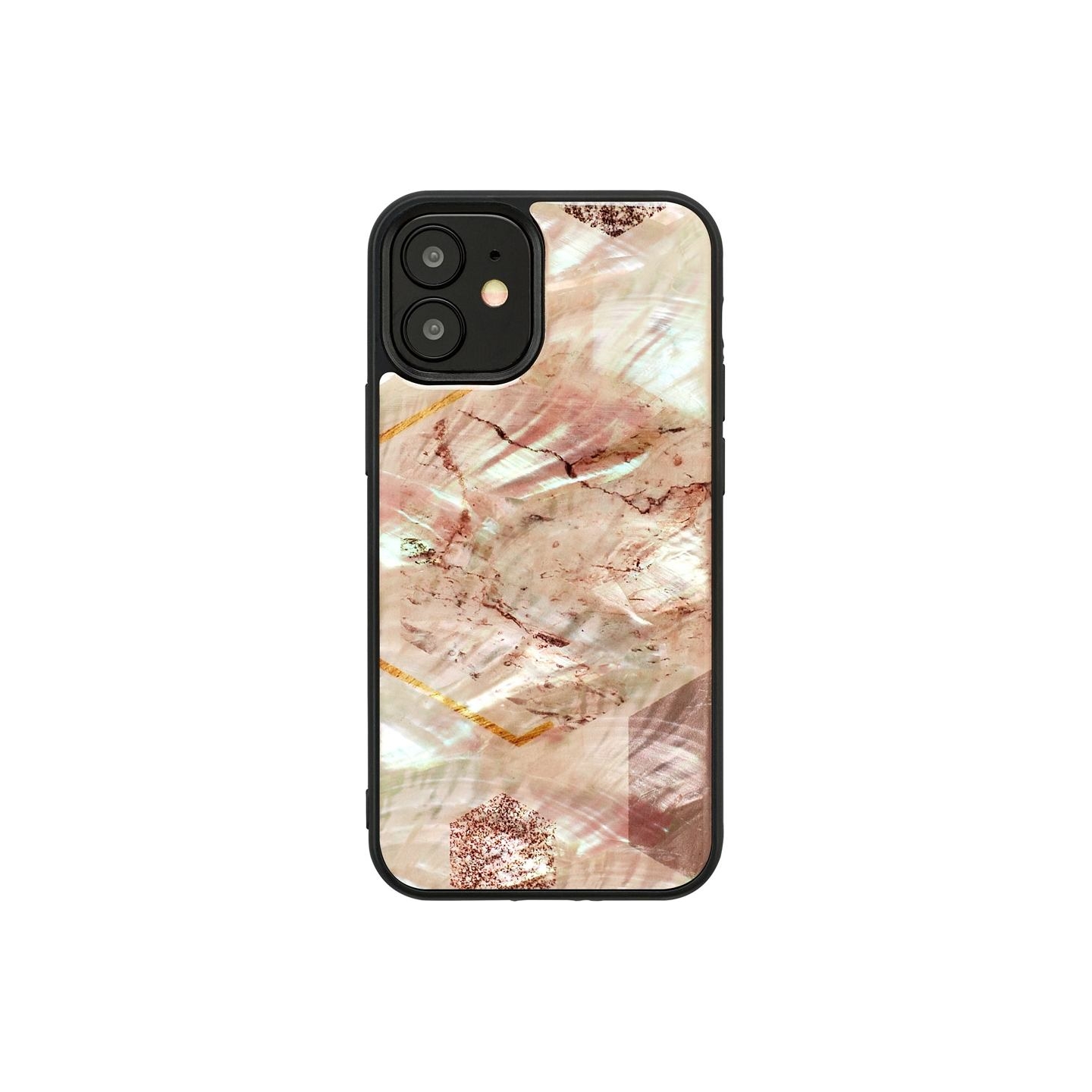 Ikins case for Apple iPhone 12 mini pink marble