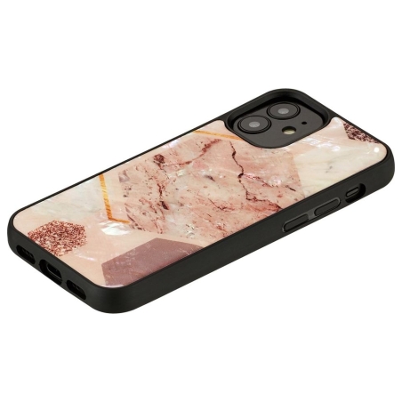 Ikins case for Apple iPhone 12 mini pink marble