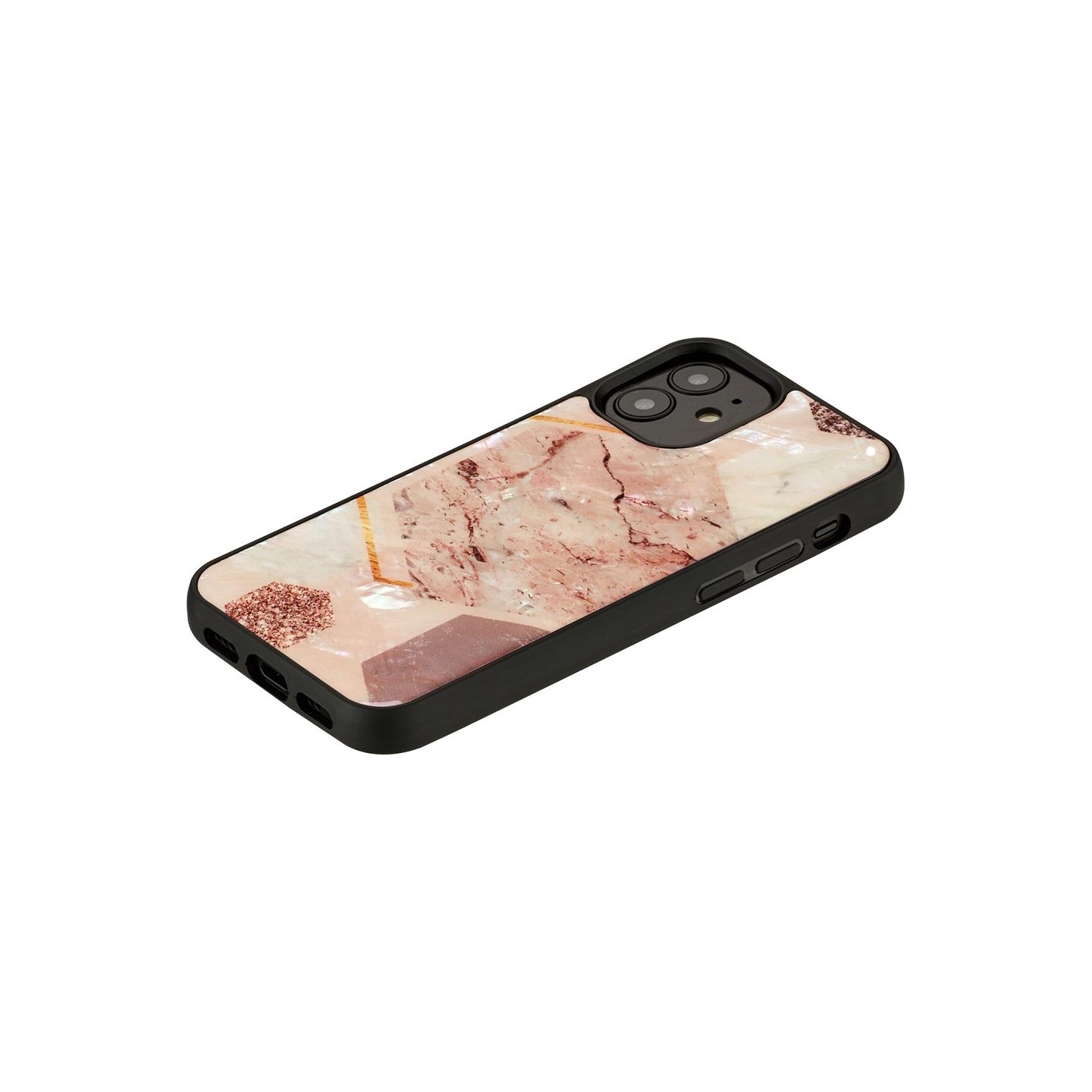 Ikins case for Apple iPhone 12 mini pink marble