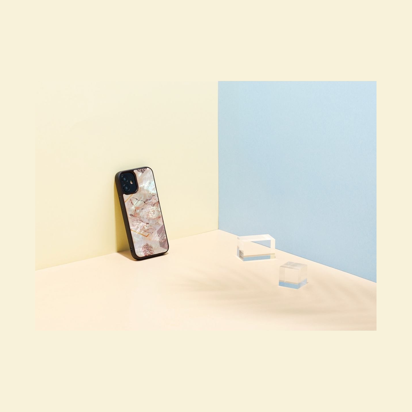 Ikins case for Apple iPhone 12 mini pink marble