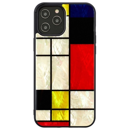 Ikins case for Apple iPhone 12 Pro Max mondrian black