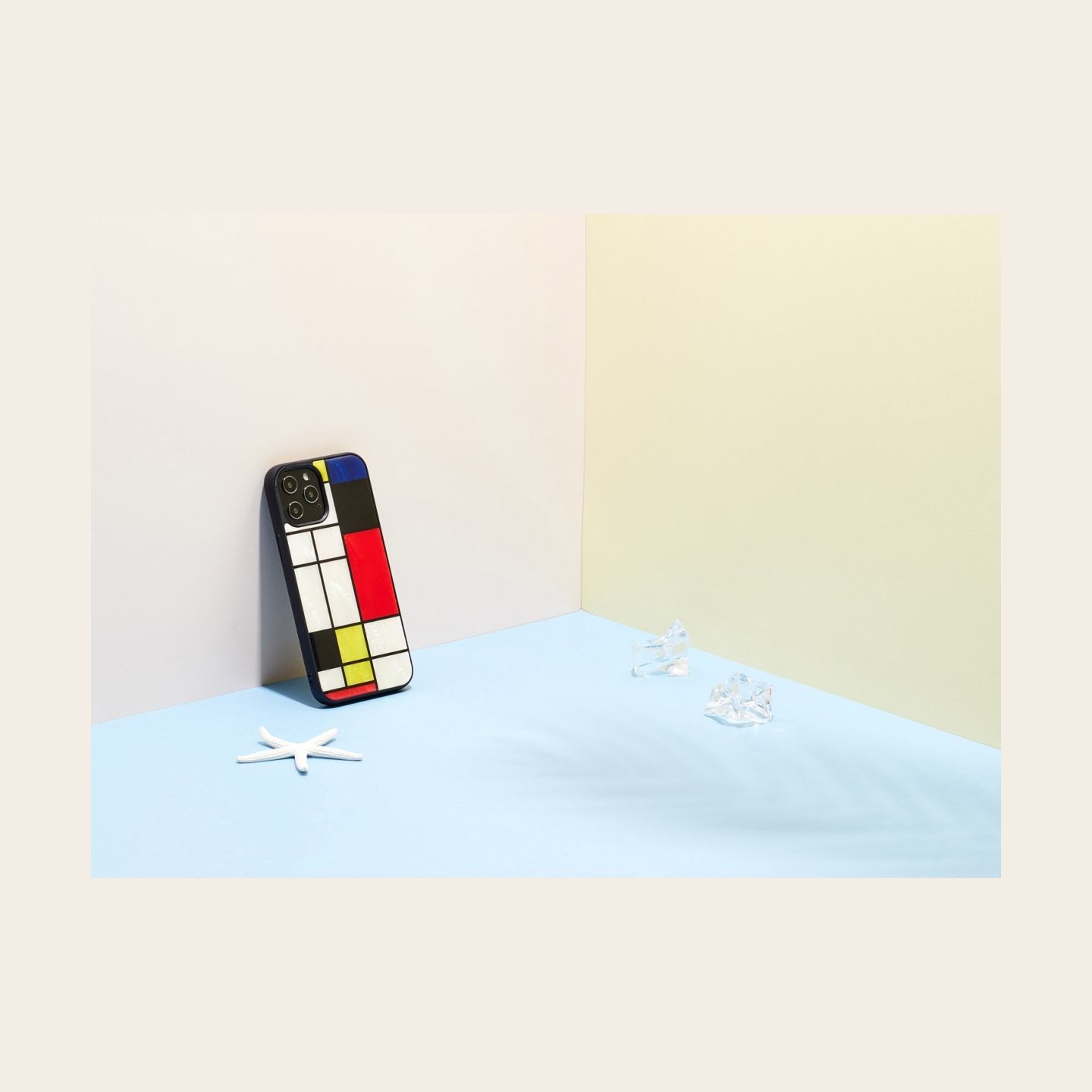 Ikins case for Apple iPhone 12 Pro Max mondrian black
