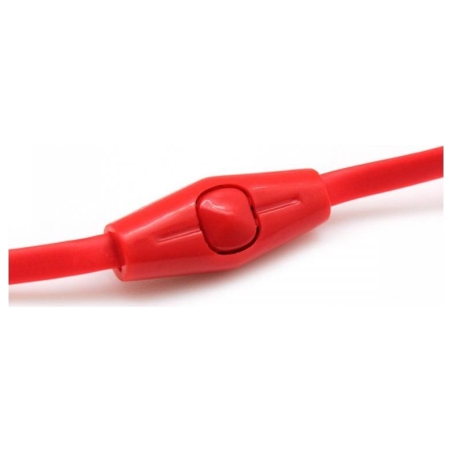 Sbox Stereo Earphones With Microphone EP-038 Red