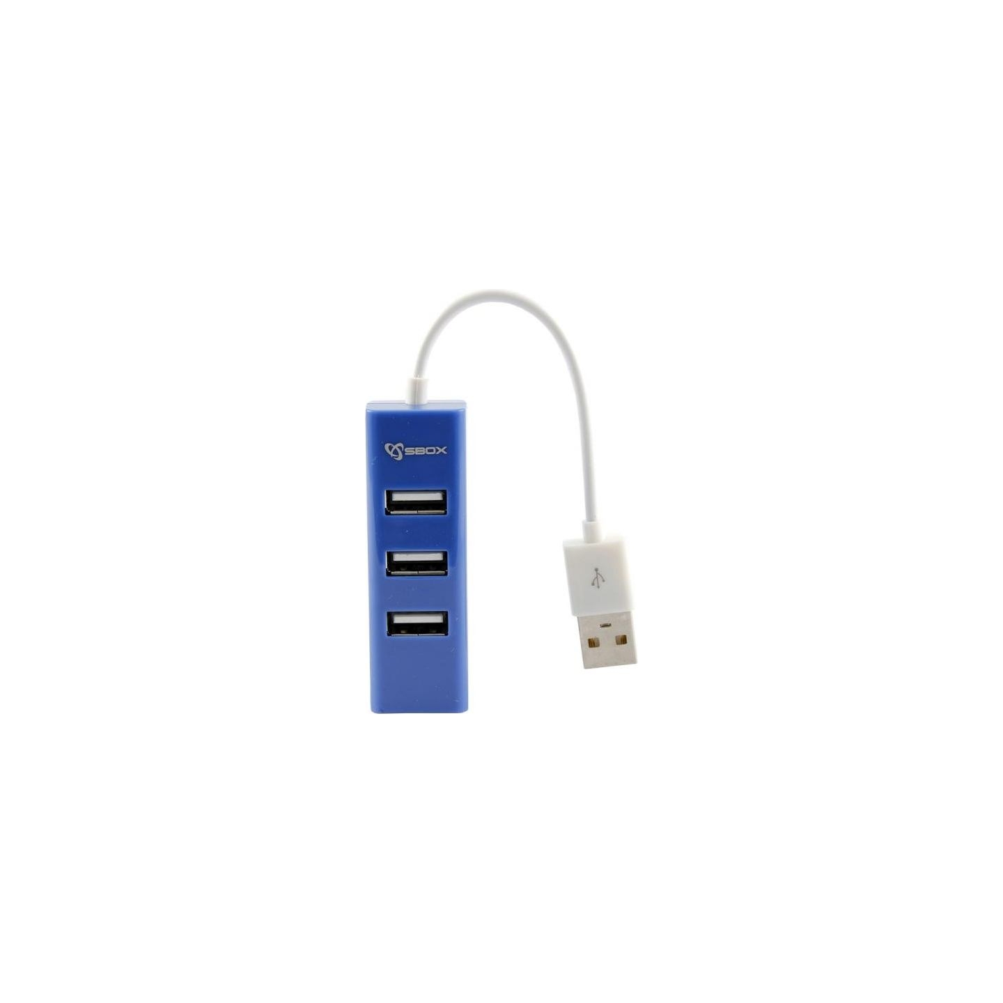 Sbox H-204 USB 4 Ports USB HUB Blueberry Blue