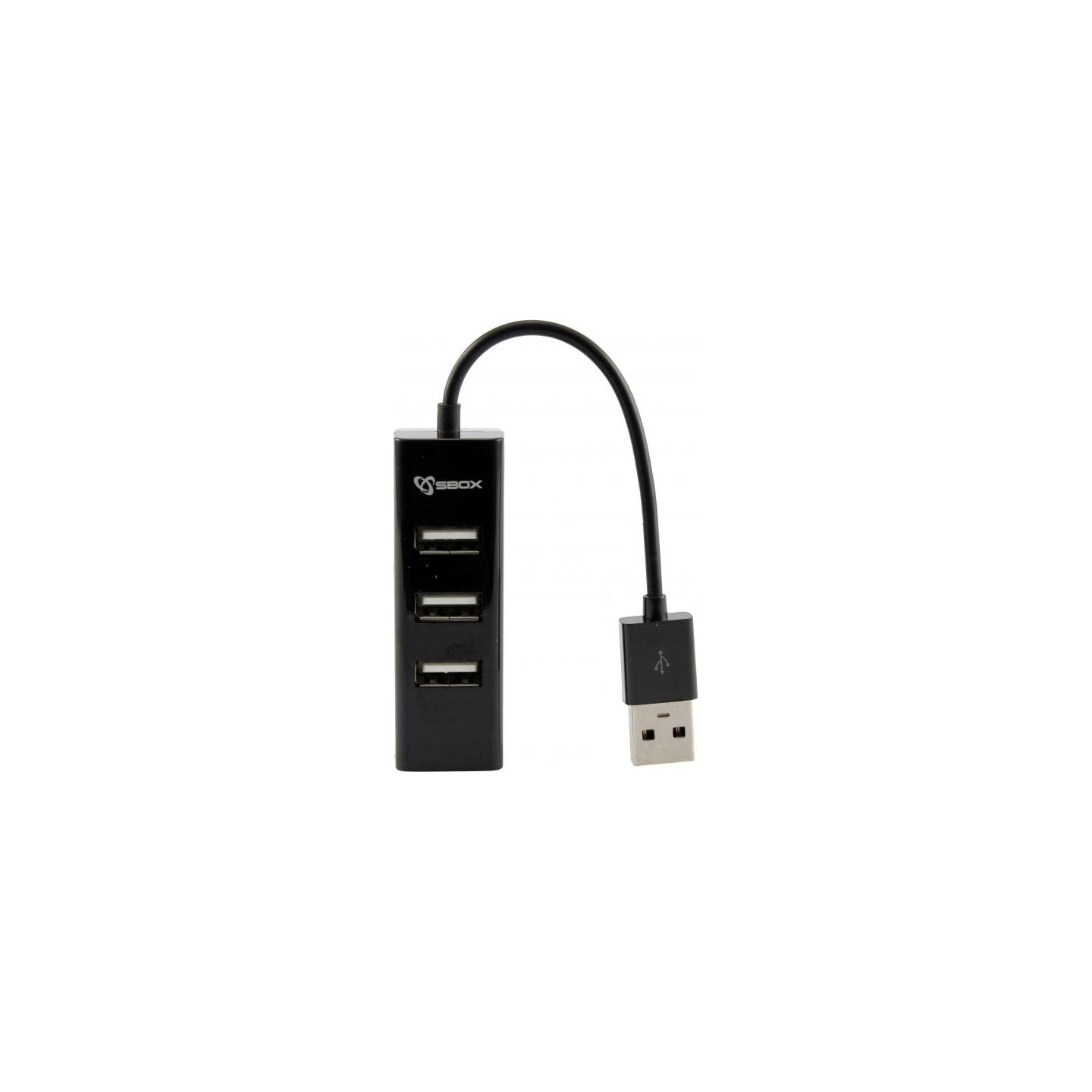 Sbox H-204 USB 4 Ports HUB Black