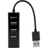 Sbox H-204 USB 4 Ports HUB Black