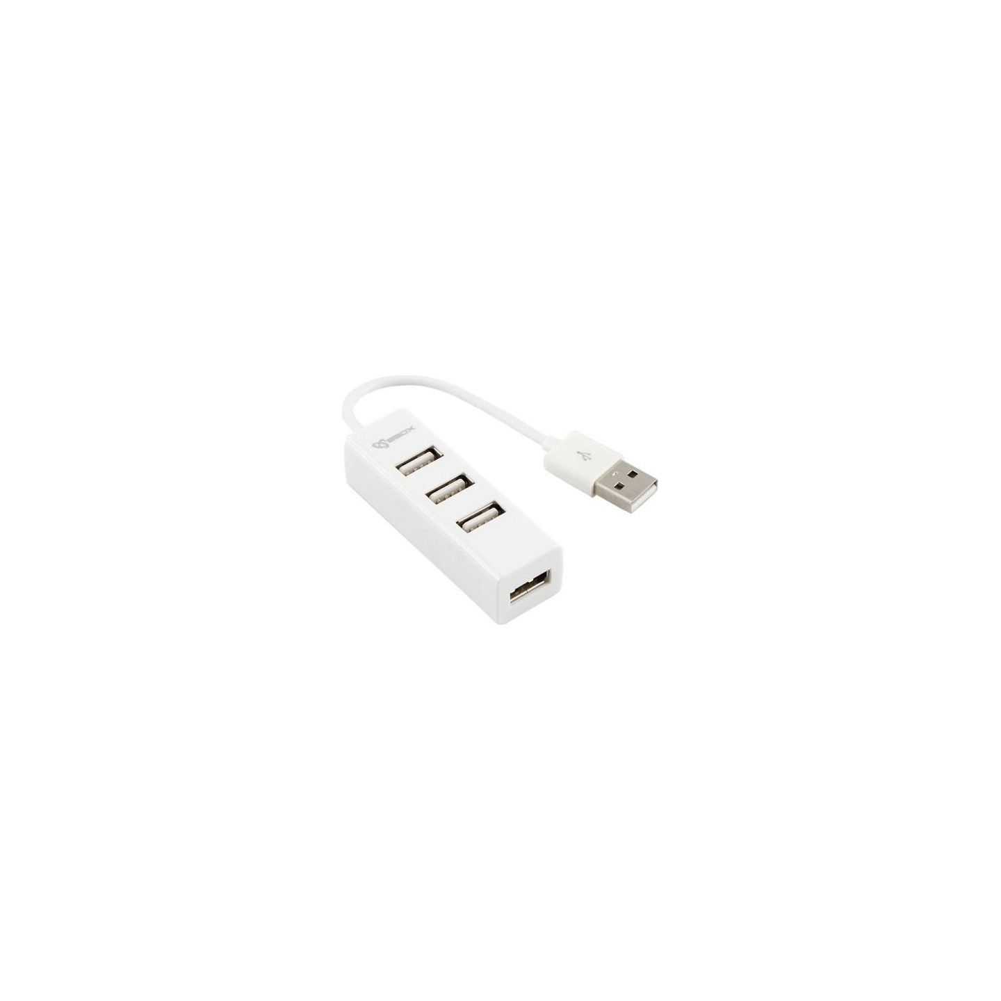 Sbox H-204W USB 4 Ports HUB Coconut White