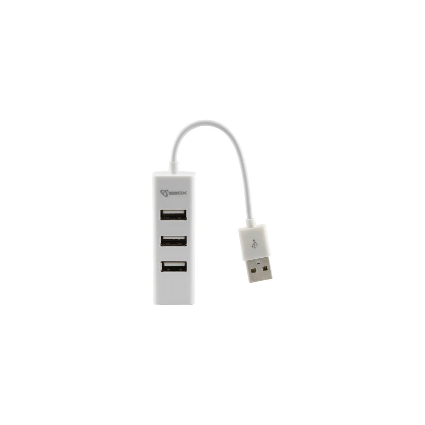 Sbox H-204W USB 4 Ports HUB Coconut White