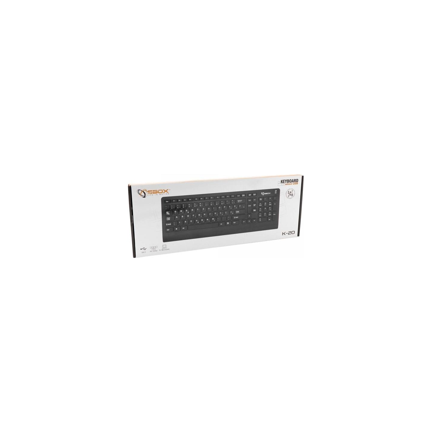 Sbox Keyboard Wired USB K-20