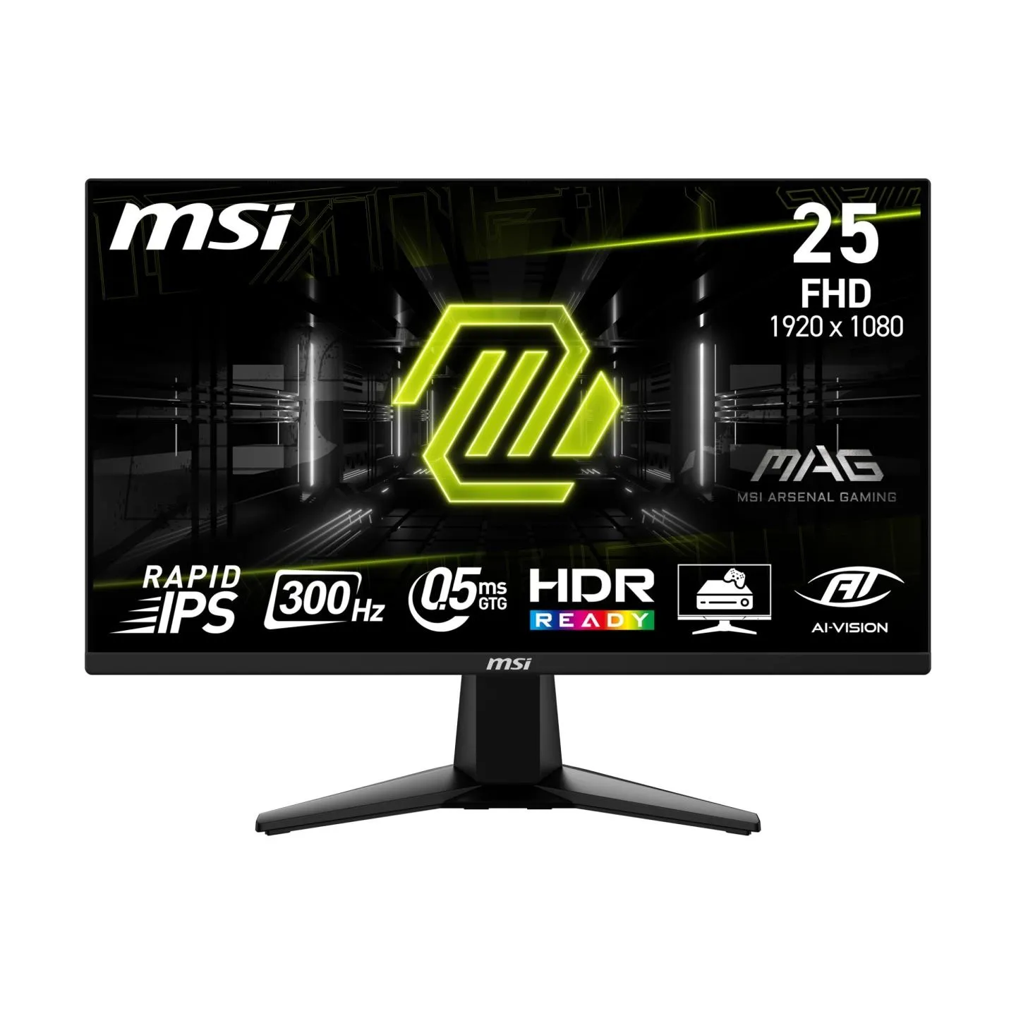 MSI Monitor MAG 255XF24.5 inches/LED/FHD/Flat/300Hz/Black