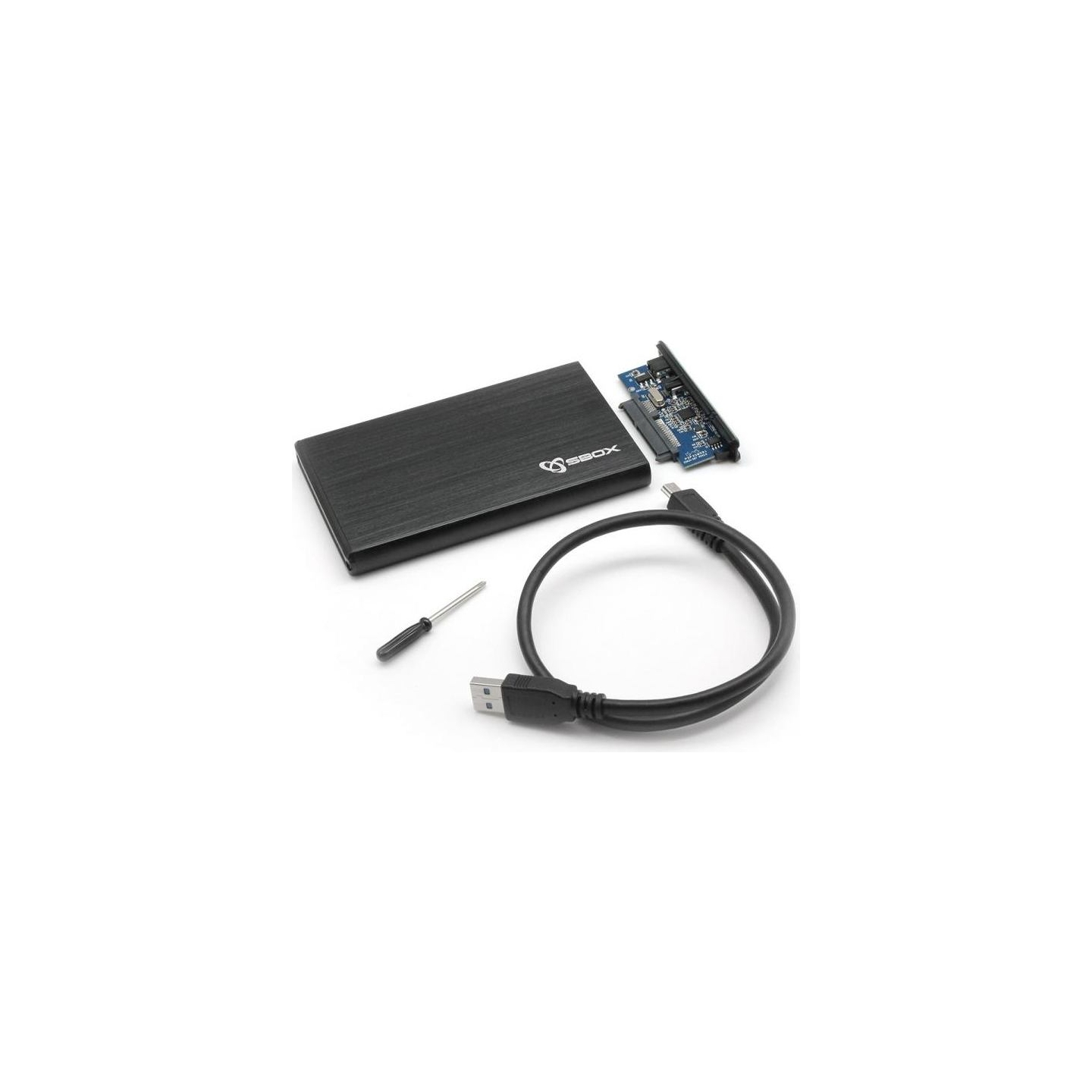 Sbox HDC-2562B 2.5 External HDD Case Blackberry Black