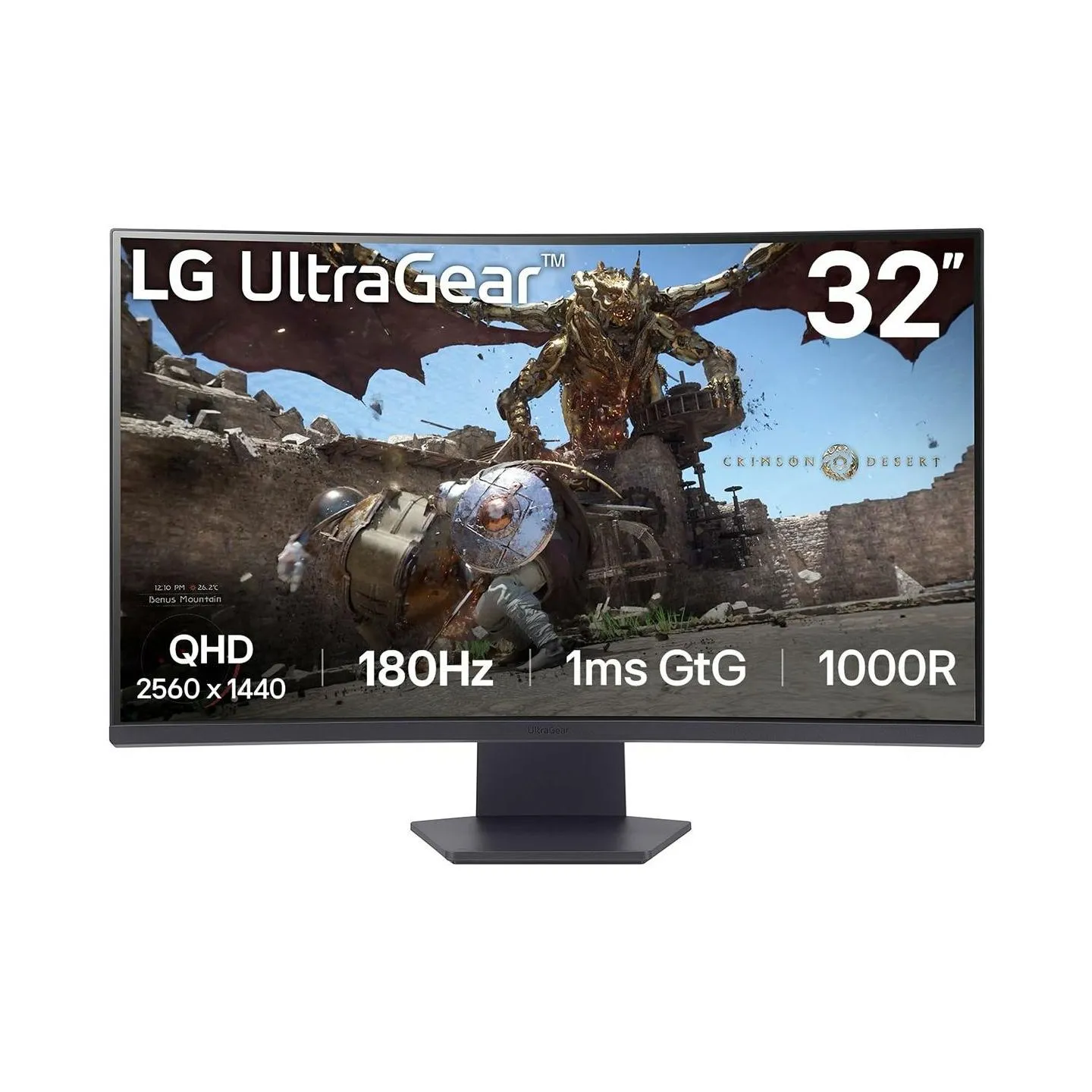 LG LCD Monitor|LG|32GS60QC-B|32"|Gaming/Curved|Panel VA|2560x1440|16:9|180 Hz|Matte|1 ms|Tilt|32GS60QC-B