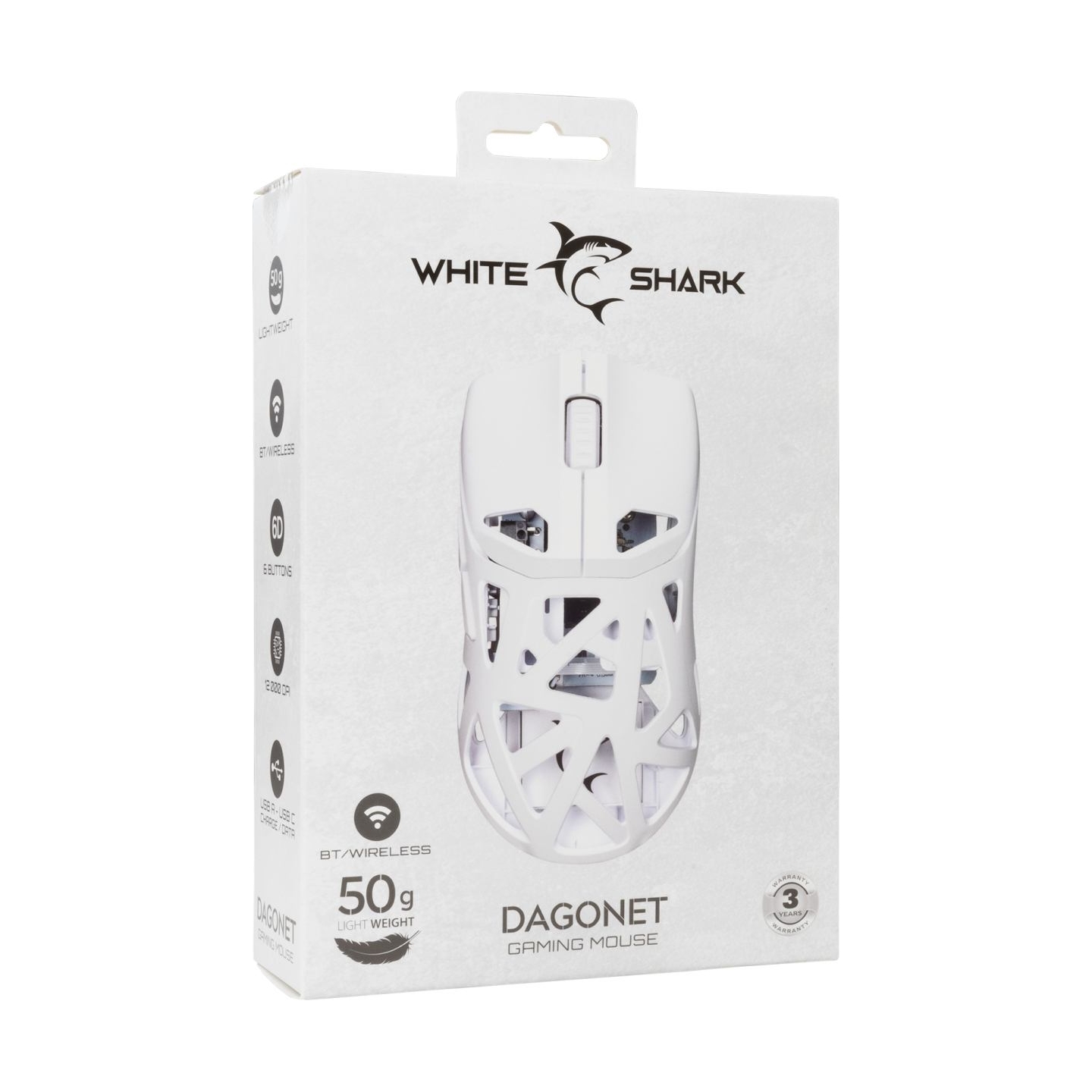 White Shark GM-5019 Dagonet Wireless 24000 dpi White
