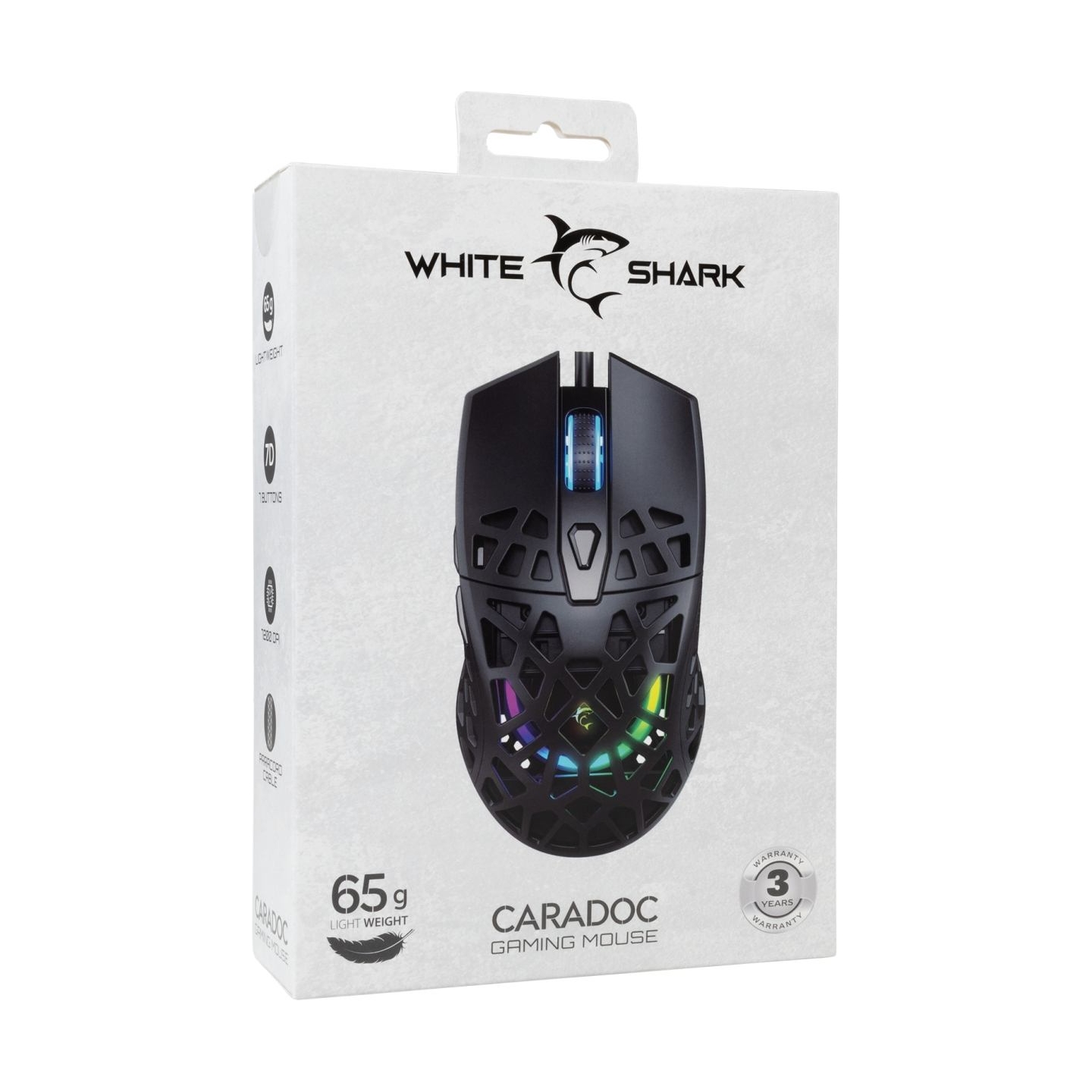 White Shark GM-5018 Caradoc RGB/7200 dpi Black