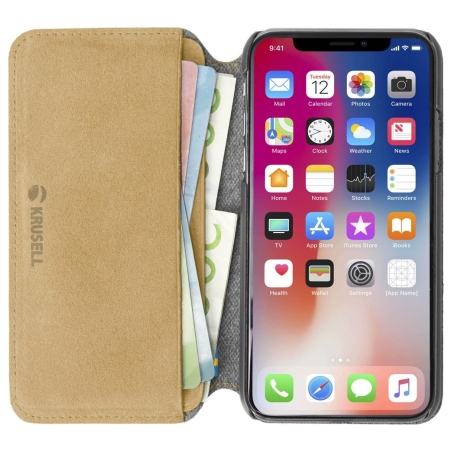 Krusell Broby 4 Card SlimWallet Apple iPhone XS Max cognac