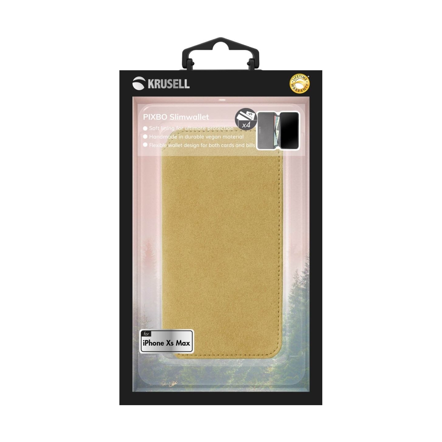 Krusell Broby 4 Card SlimWallet Apple iPhone XS Max cognac