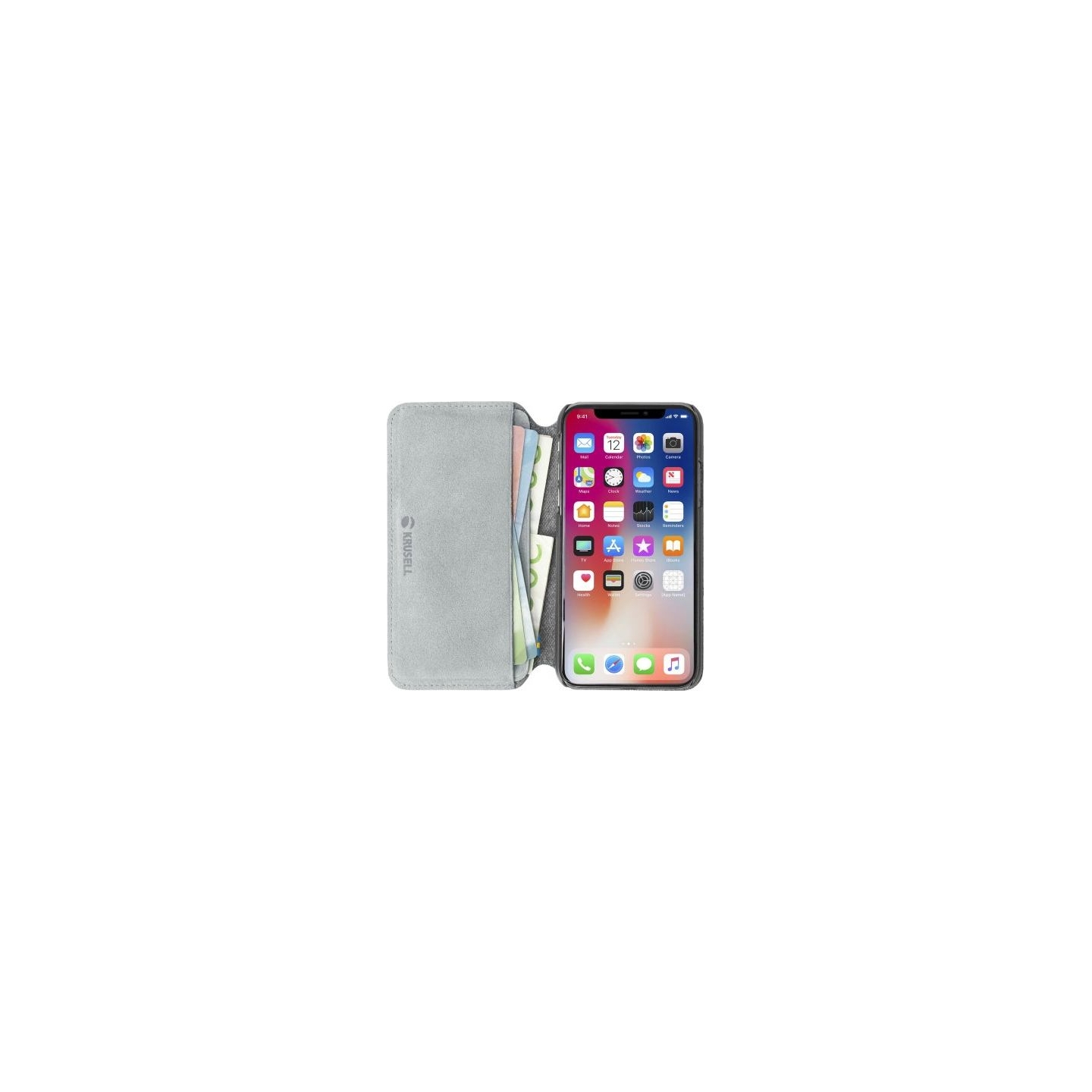 Krusell Broby 4 Card SlimWallet Apple iPhone XS light grey