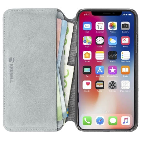 Krusell Broby 4 Card SlimWallet Apple iPhone XS Max light grey