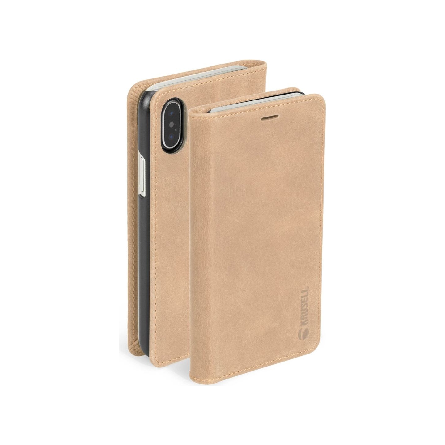 Krusell Sunne 4 Card FolioWallet Apple iPhone XS Max vintage nude