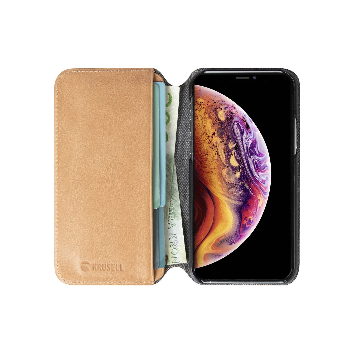 Krusell Sunne PhoneWallet Apple iPhone 11 Pro Max vintage nude