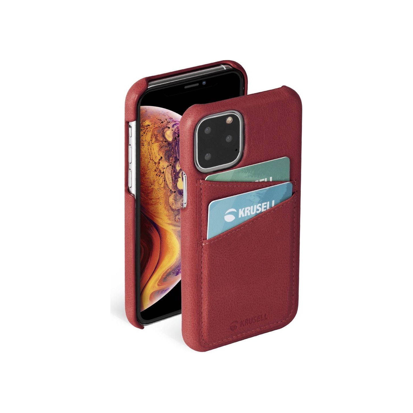 Krusell Sunne CardCover Apple iPhone 11 Pro Max vintage red (61795)