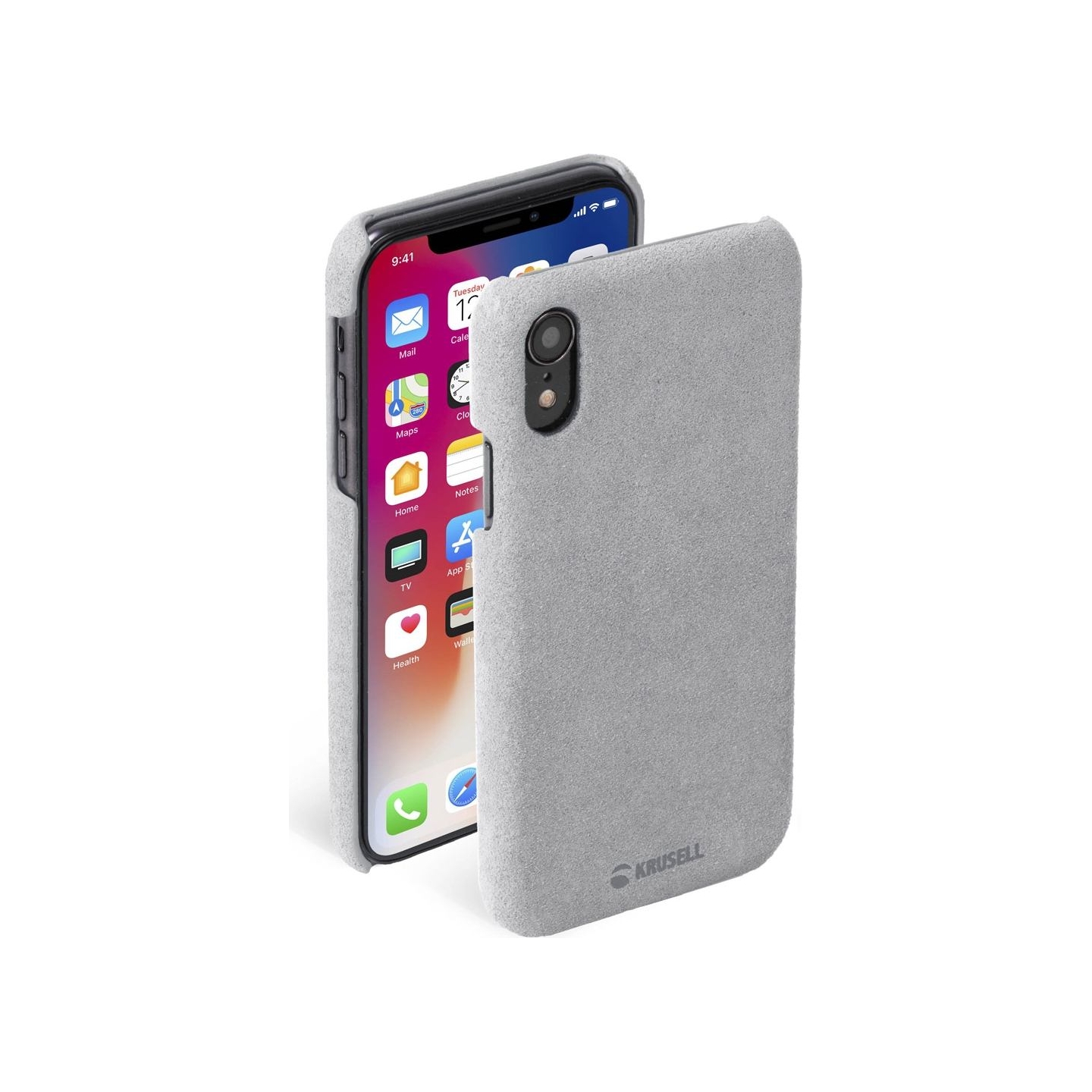 Krusell Broby Cover Apple iPhone XS Max light grey